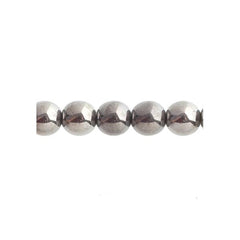 Czech Druk 4mm Beads 45/strand Trans Crystal Chrome