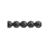 Czech Round Druk Beads 4mm Opaque Jet Travertine 45/strand