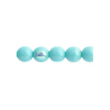 Czech Round Druk Beads 6mm Opaque Green Turquoise AB 31/strand