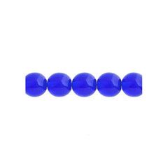 Czech Druk 6mm Beads 31/strand Trans Sapphire