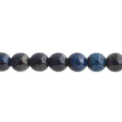Czech Druk 6mm Beads 31/strand Transparent Dark Blue Travertine