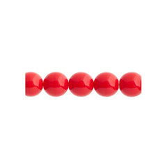 Czech Druk 8mm Beads 22/strand Opaque Red