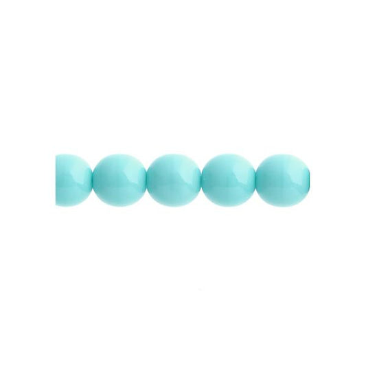 Perles Tchèque Druk 8mm 22/fil Opaque Vert Turquoise