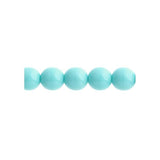 Czech Druk 8mm Beads 22/strand Opaque Green Turquoise
