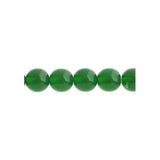 Czech Druk 8mm Beads 22/strand Trans Green