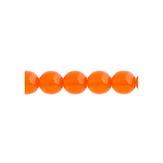 Perles tchèques Druk 8mm 22/fil Jacinthe trans
