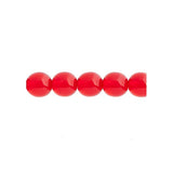 Czech Druk 8mm Beads 22/strand Trans Light Siam