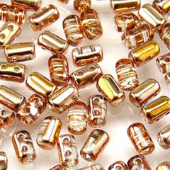 *Czech Rulla Beads Crystal Capri Gold 22g