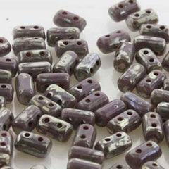 *Czech Rulla Beads Violet Picasso 22g