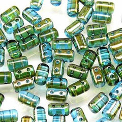 *Czech Rulla Beads Aquamarine Celsian 22g