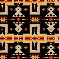 #468 Southwest Black 100% Cotton - Price Per Yard
