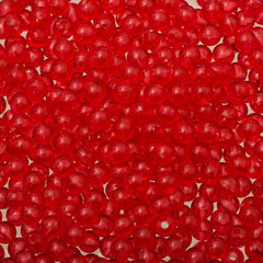5mm Round Plastic Beads 5000/pk - Raspberry