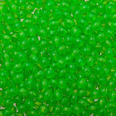 5mm Round Plastic Beads 5000/pk - Fluorescent Green