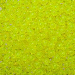 5mm Round Plastic Beads 5000/pk - Fluorescent Chartreuse