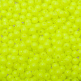 5mm Round Plastic Beads 5000/pk - Fluorescent Chartreuse