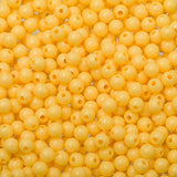 5mm Round Plastic Beads 5000/pk - Gold Yellow