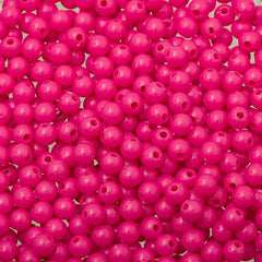5mm Round Plastic Beads 5000/pk - Hot Pink