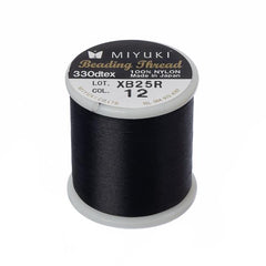 Black Miyuki Beading Thread 50m